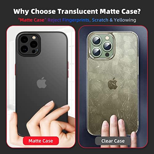 [2022 חדש] Zonyee iPhone 13 Pro Max Case, Slim Fit Colled Case Matte עבור iPhone 13 Pro Max 6.7 אינץ 'עטוף